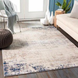 SURYA RUG 2' X 3' ROMA ROM2315 Beige Navy New